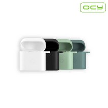 QCY T7 APP 블루투스이어폰 앱연동 ENC 노이즈캔슬링, QCY T7 전용케이스 라이트그린