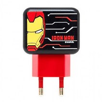 S2B 마블 컬러 가정용 충전기 Fusion (아이언맨)핸드폰 스마트폰 휴대폰 가정용 충전기, 본상품