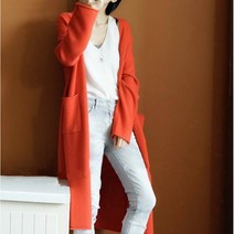 롱니트가디건 역시즌 창고정리 가을겨울셋트 캐시미어 코트 보통길이 외투 가디건 밖에걸쳐입는스타일 더두터워진상품
