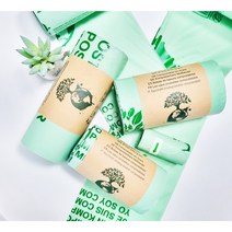 빌리에코 생분해 비닐봉투 옥수수 PLA 썩는 쓰레기 봉투 음식물 재활용 비닐봉지, 30L(25매)대용량, 25개