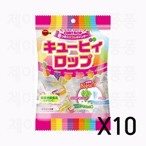 부르봉 큐비롭 후르츠캔디 10봉세트, 10개세트