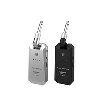 Getaria 기타 무선 시스템 무선 송수신기 무선 기타 트랜스미터 & 리시버 케이블 불필요 USB 충전식 무선 기타 시스템 4채널 무선쉴드 기타에 직접 플러그 52GHz 일렉트릭 기타 기반 악기용 GWS-26