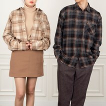 [남자의품격] 고퀄 아메카즈 울 체크 오버 셔츠 2color