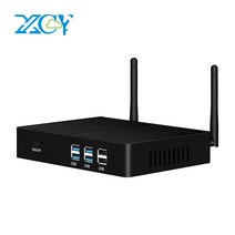 컴퓨터 미니 PC 소형 피씨 게임용 휴대용 가정 xcy 팬리스 pc 인텔 코어 i7, 인텔 코어 i3-4005u, 8g 램 256g ssd 와이파이