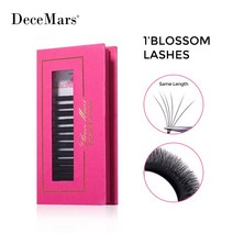 DeceMars 1 의 꽃 속눈썹 연장 자동 개화, 02 C_01 0.03 미리메터_10 8-15 MIX