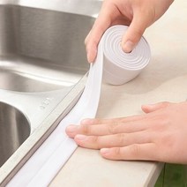 다용도 만능 곰팡이방지 방수 테이프 틈새차단 싱크대 욕실테이프3.2M, 화이트