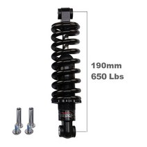 브레이크패드 보조 조수석 자전거 후면 충격 흡수 스프링 MTB 165/ 190mm GS-121A 100 ~ 2000 Lbs 서스펜, 15 190mm 650 Lbs
