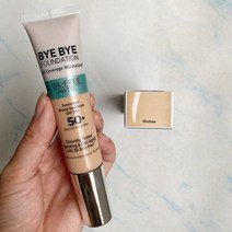 드롭 선박 바이 파운데이션 풀 커버리지 모이스처 라이저 오일 프리 매트 선스크린 넓은 스펙트럼 페이스, 01 medium