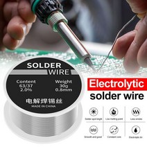 용접공구 30g 솔더 와이어 고순도 저융합 스폿 0.8mm 로진 코어 솔더링 와이어 롤 무세척 플럭스 2.0 주석 bga 도구
