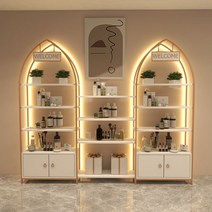 화장품 진열장 네일샵 미용실 제품 쇼케이스 LED, 폭 280x두께 30x높이 200  램프 있음