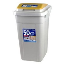 크린스페이스 휴지통 50L - 연회색+엘로우, 본상품선택