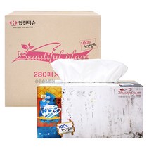 협진 각티슈 280매 24각 x 1박스 / 곽티슈 화장지 휴지 티슈 점보롤 원미