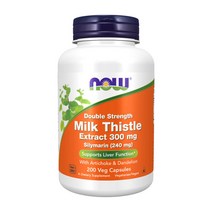 나우푸드 실리마린 밀크씨슬 300 mg 더블 스트렝스 200 베지 캡슐 Now Foods
