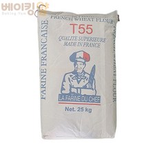 베이킹얌 프랑스밀가루(T55선인)25kg/밀100%T55밀가루+배송비포함