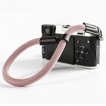 핸드 스트랩 넥 필름카메라Fuji X-T20 X-T1 X-T2 X-E3 X-T10 X-H1 X-A2 용 수제 나일론 디지털 카메라 손목 핸드 스트랩 그립 paracord 꼰, 로즈 골드, 03 Rose gold