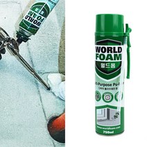 경질 폴리 우레탄 폼 스프레이 월드폼 750mL 폼건 방진방음 단열재 충진 경화
