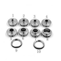 작업대 라우터 테이블 인서트 플레이트 wlevel-loc 링 및 라우터 템플릿 부싱 가이드 - 알루미늄 라우터 테이블 톱 인서트 플레이트 키트, 부싱 가이드 8