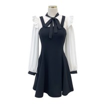라라콩 메리미 레이어드 프릴 리본 원피스