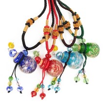 아로마 목걸이 조롱박 크리스탈 오일 공병 조절 E226, E226 레드