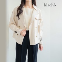 [클라셰] (77까지)포켓더블견장숏바바리자켓_CK3SJK044A