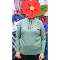 [꽃보다할머니] 엄마 봄가을겨울 니트 라운드 티셔츠 옷 60대70대80대 선물 요양원