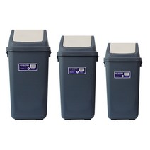 에이스휴지통 사각휴지통 30L 40L 50L 업소용 사무실 쓰레기통, 베이지, 중 (종량제 40L)