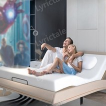 라클라우드침대 무중력 스마트 일체형 전동, 아몬드