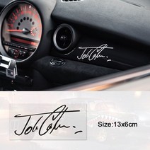 자동차휠 미니 쿠퍼 스티커 JCW f56 R55 R56 R60 R61 F54 F55 F56 F60 Countryman Accessories decoration, 13 N 6cm_Red