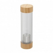 이중진공 거름망 티텀블러 티보틀 (400ml 우드)