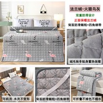 카라반토퍼 손님용 기숙사 원룸 돌쇼파 두꺼운 극세사 매트, 큐티버드