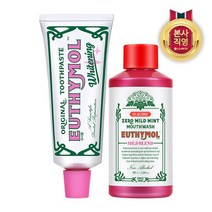 유시몰 화이트닝 미백 치약 106g+마일드가글90ml, 없음