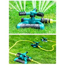 빌딩 공장 화단 잔디 물주기 회전 스프링클러 주말농장 마당 화초 정원용품, 연결형