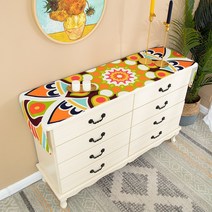 에스닉 패브릭 테이블 덮개 서랍장 거실장 커버 방수 테이블천, 03. C