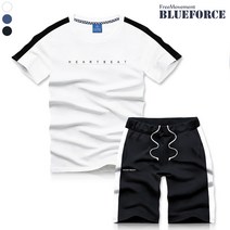 블루포스 남성용 커비 반팔티 트레이닝 세트 반팔티 반바지 셋트 남자츄리닝 운동복 헬스복 짐웨어 홈웨어
