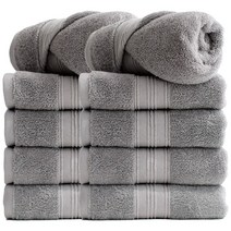 100%국내생산 타월톡톡 호텔수건 코마사 30수 180g, 10장, 연그레이