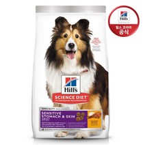 힐스 사이언스다이어트 강아지 어덜트 센서티브 스토막 앤 스킨 치킨 1.8kg, 닭, 1개