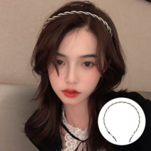 핫바 꽈배기 진주 헤어밴드 ELH-011