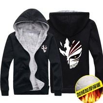 루즈핏 후드티 애니메이션 주변 저승사자 블랙 사키 가즈호 의류 청소년 와이드 마저도 후드기모 집업가디건 1878087505