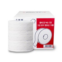 2겹 꽃지 점보롤화장지 16롤 150m 대용량 업소용휴지 공중화장실 티슈, 1박스