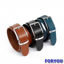 Foryou3120 남성 캐주얼 통가죽벨트 생일선물 남사친선물 회사원벨트 직장인벨트 아빠