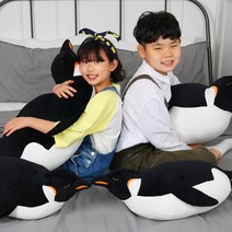 초대형 봉제 토이 자는 애착인형 웍스 필로우 인형 애착 펭귄 대형 동물 안고 바디