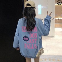 동자언니 티스니II 여성용 백로고 롱 긴팔티