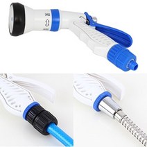 CAILOOM 베란다 세차 원예 화초 분무 베란다 물청소 마당 조경 화단 정원 분사 샤워 호스 분사기, 1개