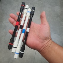 피젯스피너 스피닝로드 입문 볼펜 돌리기 연습용, 검-흰, 본상품선택