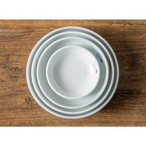 국산 반찬그릇 원찬기 청꽃고백자 한정식 여주도자기 앞접시, 4호, 1개