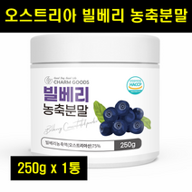 빌베리 분말 빌베리 가루 빌베리 파우더 농축분말 BILLBERRY 폴리코사놀 250g 1통