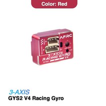 자동차 전압안정기 AFRC GYS-2 V4 3 축 RC 자이로 드리프트 자동차 안정기 미니 Z D Q 1/28 1/10 용 고압 A, 02 Red