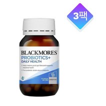 Probiotics 블랙모어스 프로틱스 데일리 헬스 장 건강 30 캡슐 3팩