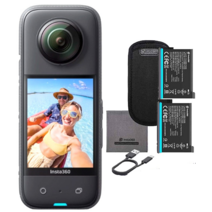 인스타360 X3 72MP Waterproof 5.7K 360° VR AI 액션 Sports 카메라 + Extra Battery