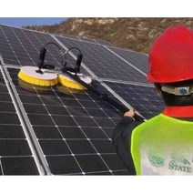 태양광 패널 청소 롤러 듀얼 브러쉬 전동 세척 도구, 상세 페이지 참고, 5.5m 220V 이중 헤드